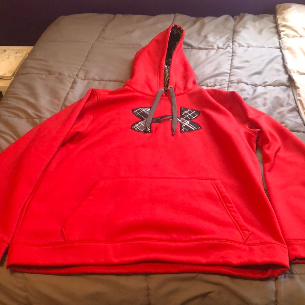 Under Armour red pullover hoodie